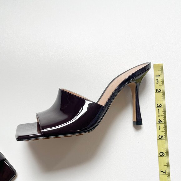 Bottega Veneta Stretch Gloss Sandals Leather Mule Oxide EU 37 US 7 NEW - Picture 15 of 15